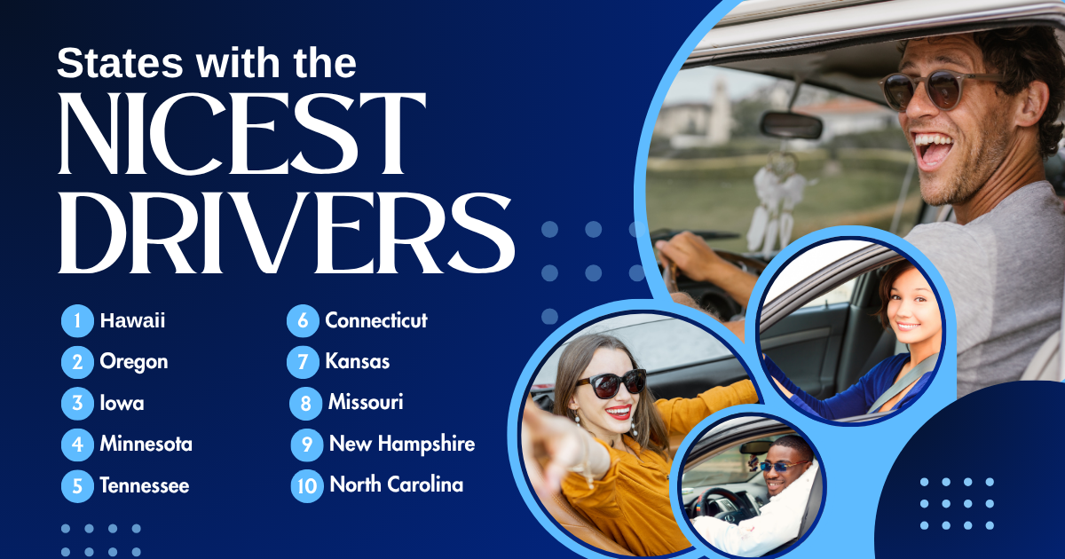 States with the nicest drivers
