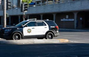 Fresno Police SUV.