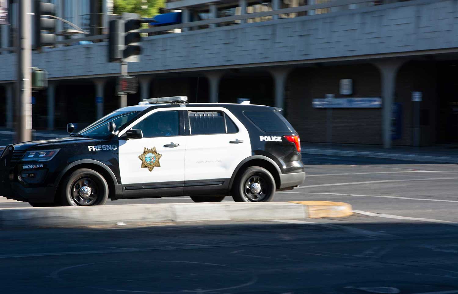 Fresno Police SUV.